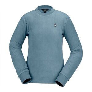 NWT, M, Green Ash Volcom Polar Fleece crew neck sweater, adjustable fit at waist